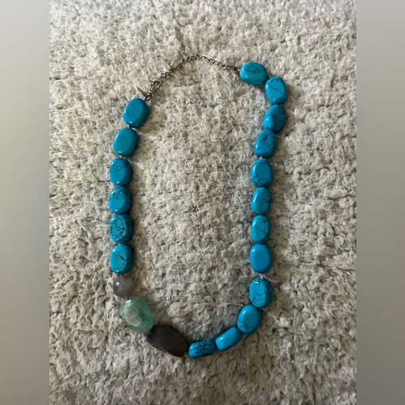 Lia Sophia Turquoise Statement Necklace! - Picture 1 of 4